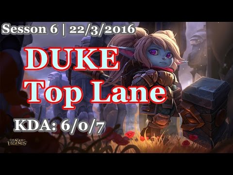 SKT T1 Duke - Poppy vs Nautilus - KR LOL