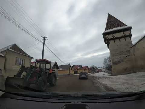 Driving from Cincu, Romania to Borat's Home Town, Glod, Romania