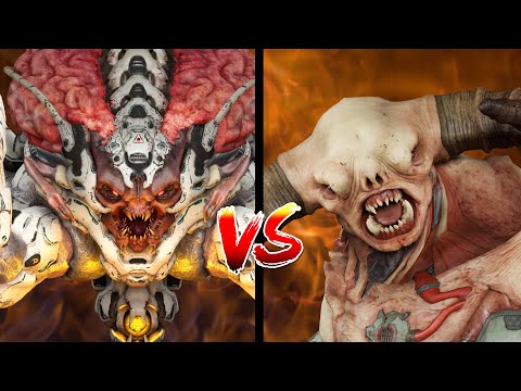 SPIDER MASTERMIND vs TYRANT in DOOM 2
