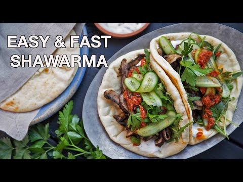 How Pressing Portobello Mushrooms Unlocks the Perfect Vegan Shawarma