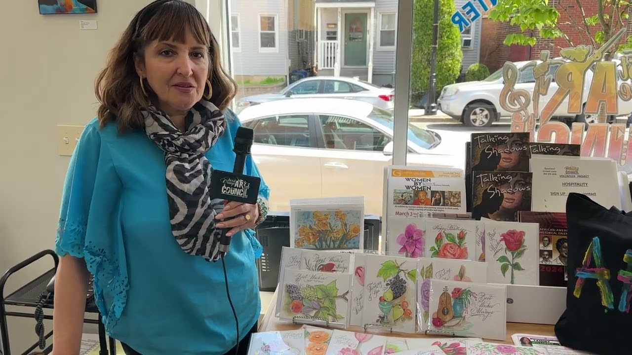 Carmel French Discusses Her Newest Artwork at the West Orange Art Gallery, West Orange, NJ