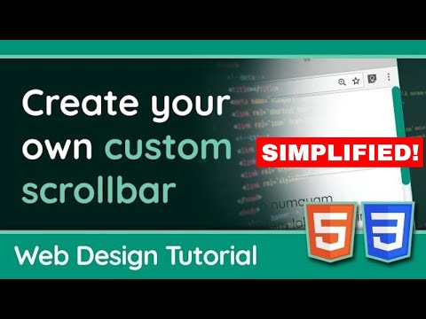 HOW TO MAKE A CUSTOM SCROLLBAR USING CSS ONLY! 2021