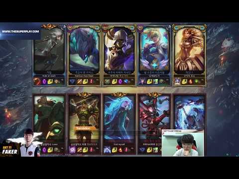 SKT T1 Faker Live Stream KR LOL camille vs illaoi ss8 20/12