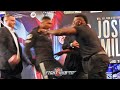 OH DANG! BIG BABY MILLER PUSHES ANTHONY JOSHUA DURING FACE OFF AT MSG! JOSHUA DOES NOTHING!