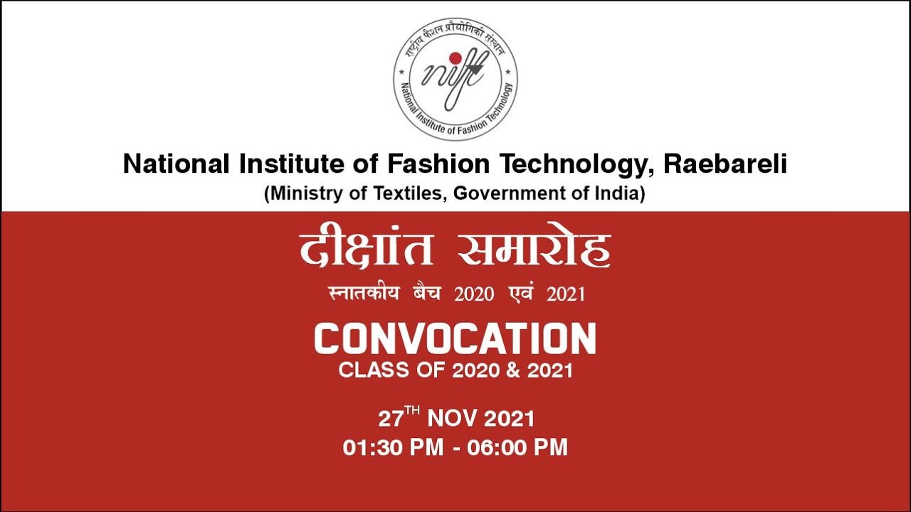 CONVOCATION - Class of 2020 & 2021, 27th November, 2021
