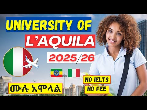 🔴University of L'Aquila Application Process | Study In Italy | No IELTS | How to apply | Admission