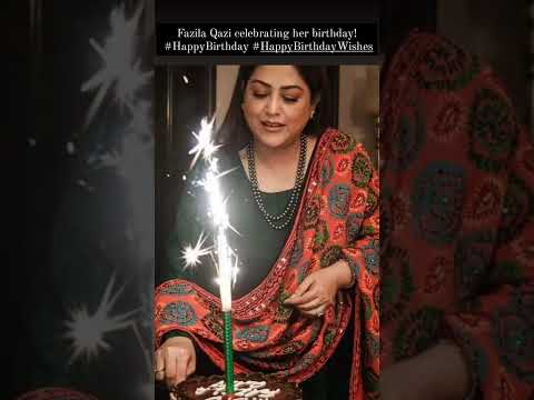 Fazila Qazi celebrating her birthday! #HappyBirthday #HappyBirthdayWishes
