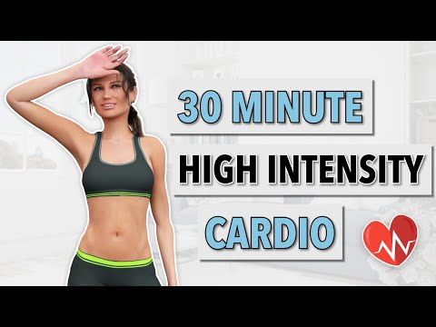 30-MIN HIGH INTENSITY CARDIO with Warm Up - FULL BODY WORKOUT