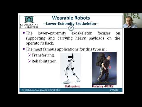 US182-Lecture7: "Wearable Robots", KTO, Robotics Technologies and Applications