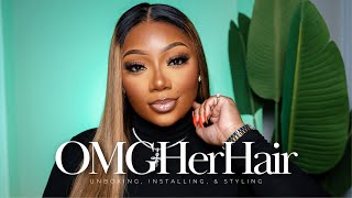 This Color Is Everything! Easy Install, Flawless Blonde HD Wig | OMGHerHair | Tamara Renaye