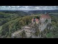 The Castle Hohenstein in Germany -- DJI drone cinematic epic 4k footage
