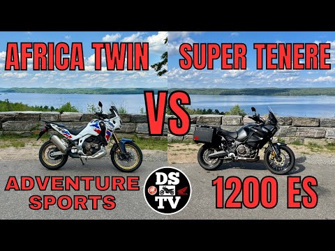 Honda Africa Twin Adventre Sports 1100 vs Yamaha Super Tenere 1200 ES On and Off Road Comparison