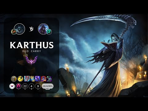 Karthus Carry vs Aphelios - KR Master Patch 13.8