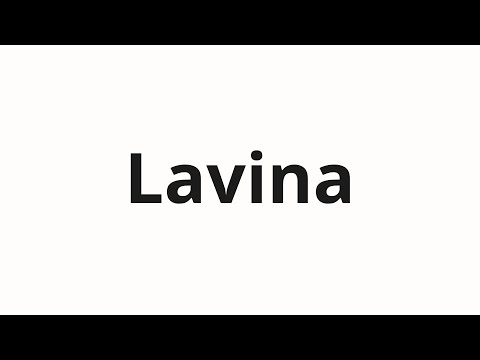 How to pronounce Lavina | Лавина (Avalanche in Russian)