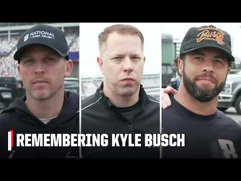 NASCAR drivers remember the life and legacy of Kyle Busch | SportsCenter