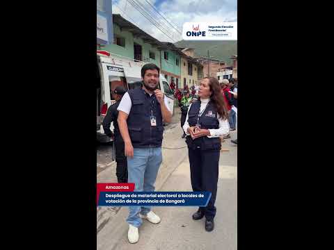 SEP 2026: Despliegue de material electoral en Amazonas