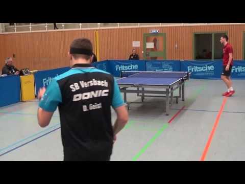 Ehret vs Geist Tabletennis Stativ Regionalliga  Effeltrich vs SB Versbach 20161210 8