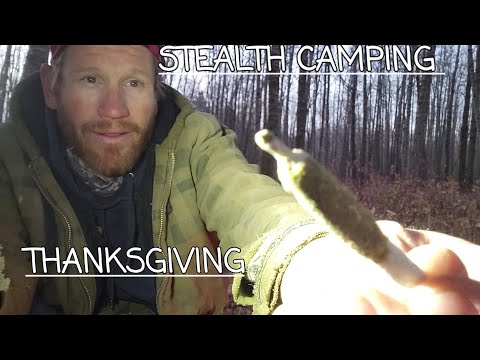 STEALTH camping for Thanksgiving. firebox, ditch weed, gross breakfast #stealthcamping #SCA