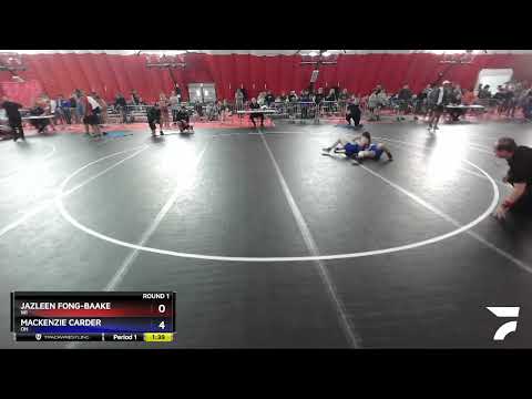 112 Lbs Round 1 - Jazleen Fong-Baake, WI Vs Mackenzie Carder, OH 3448