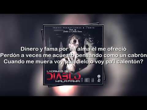 Anuel AA   Lagrimas Del Diablo ft Mala Fama   letra