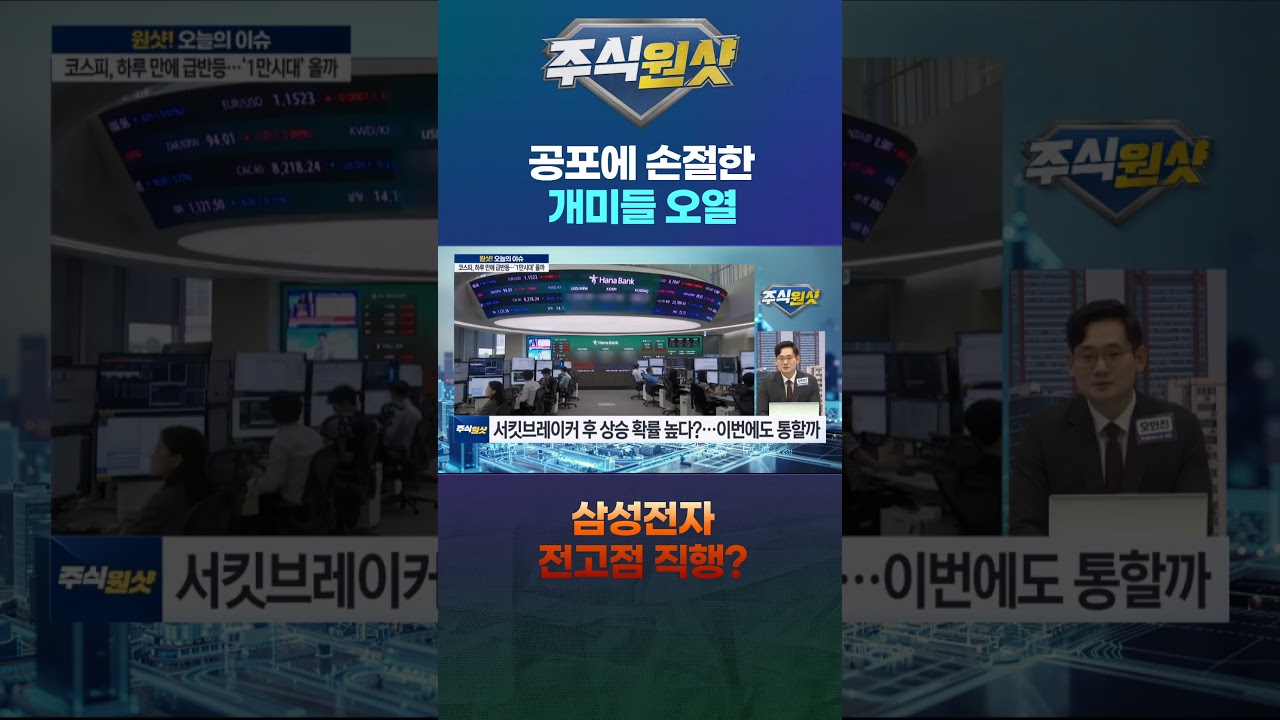 공포에 손절한 개미들 오열 삼성전자 전고점 직행?