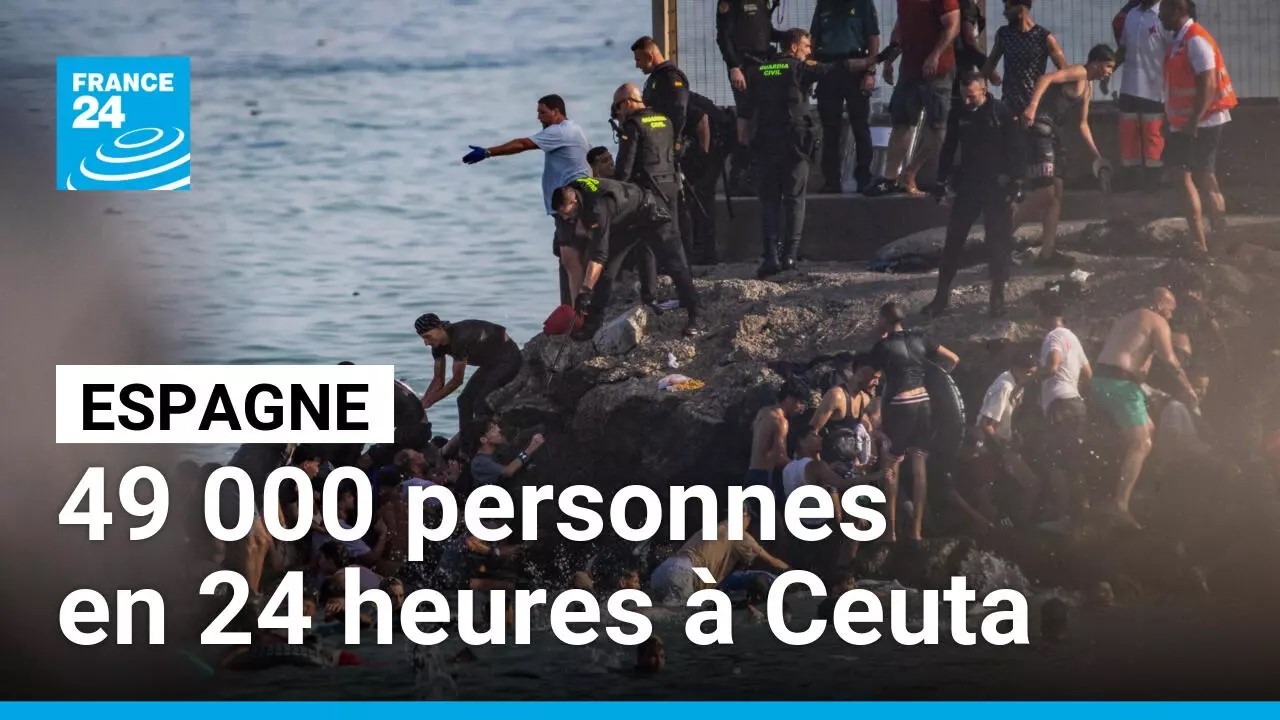 Illustration: Ceuta : 50 000 migrants en un jour, 18 morts — et Rabat qui regarde