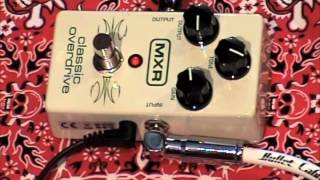 Video thumbnail for MXR Classic Overdrive GC exclusive guitar effects pedal demo with Semi-Hollowbody Gibson by gearmanndude