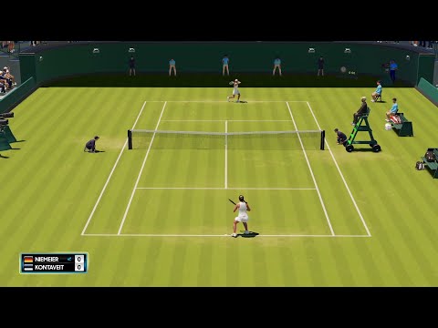 AO Tennis 2 - Jule Niemeier vs Anett Kontaveit - PC Gameplay