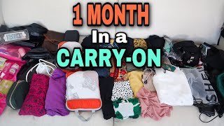 Pack With Me for ONE MONTH in MEXICO 🇲🇽 | 40L Carry-on only !