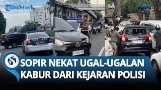 Kronologi Sopir Calya Ugal-ugalan di Jakpus, Kabur saat Disetop Polisi, Tabrak Pengendara & Diamuk!