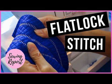 How to: basic three-thread flatlock stitch/ hem on brother 1...