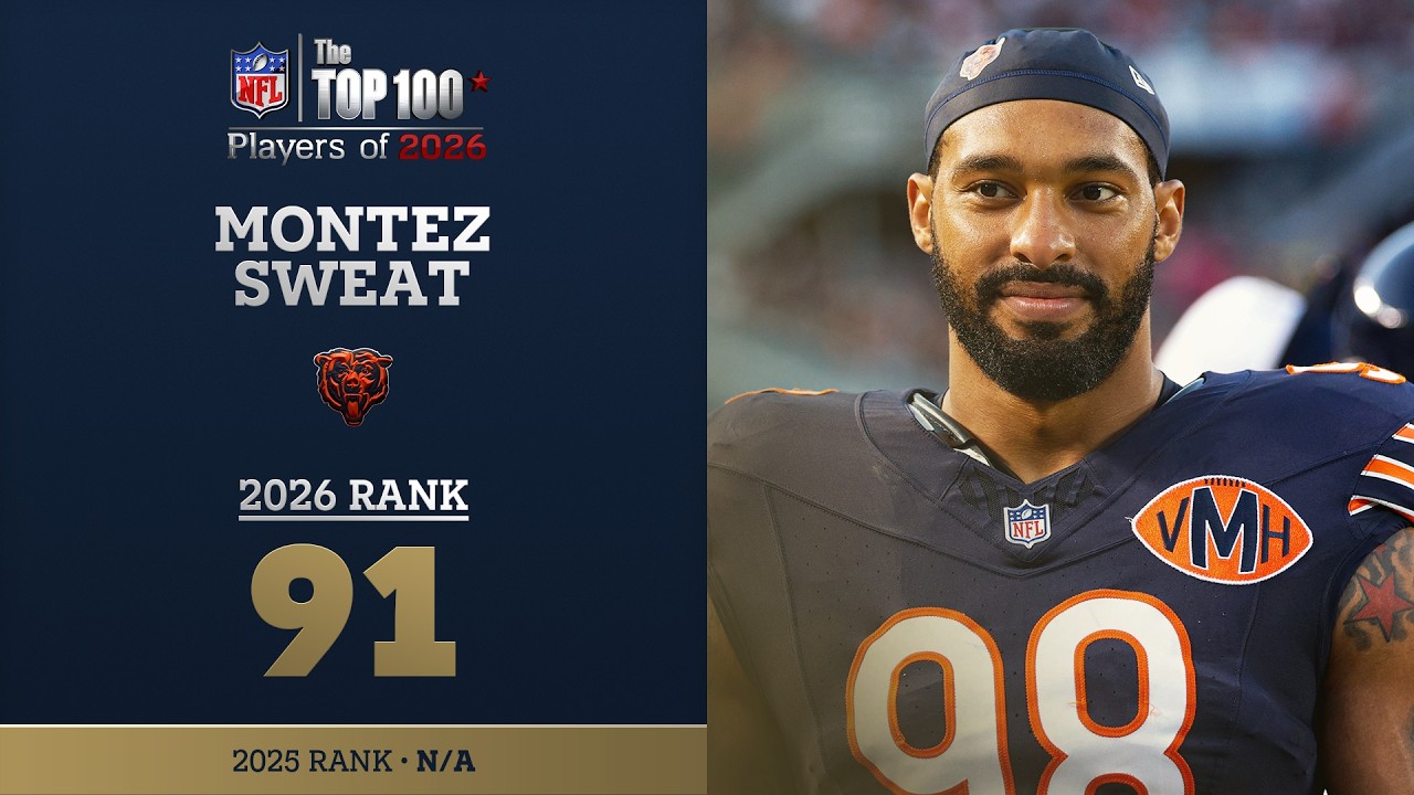 91: Montez Sweat (DE, Bears) | Top 100 Players of 2026