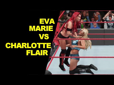 WWE 2K18 Eva Marie vs Charlotte Flair