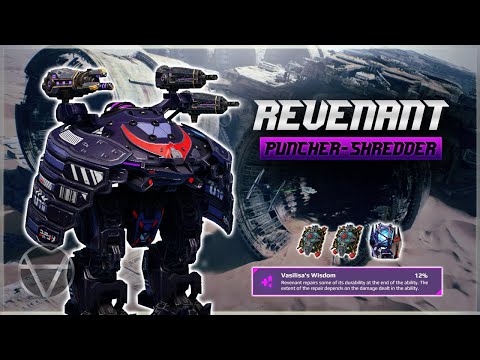 [WR] 🔥 Puncher Shredder REVENANT w/ Cyberknight Skin – Mk3 Gameplay | War Robots