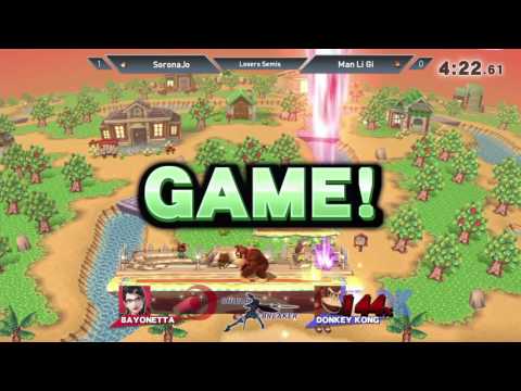 Shield Breaker - SoronaJo (Bayonetta) vs. Man Li Gi (DK) - Smash 4 - Losers Semis