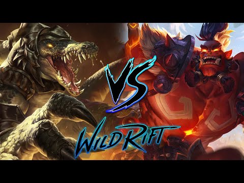 RENEKTON VS DR.MUNDO REWORK BARON LANE GAMEPLAY | NO DEATH CHALLENGE | WILDRIFT