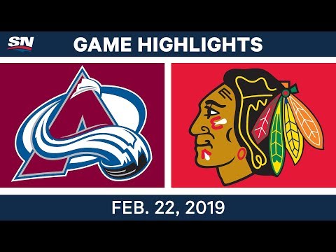NHL Highlights | Avalanche vs. Blackhawks - Feb 22, 2019