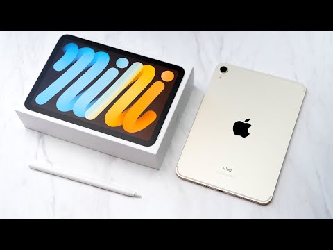 2021 iPad Mini UNBOXING and SETUP  - STARLIGHT