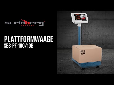 Video - Plattformwaage - 100 kg / 0,01 kg - 40 x 30 cm - klappbar - LED