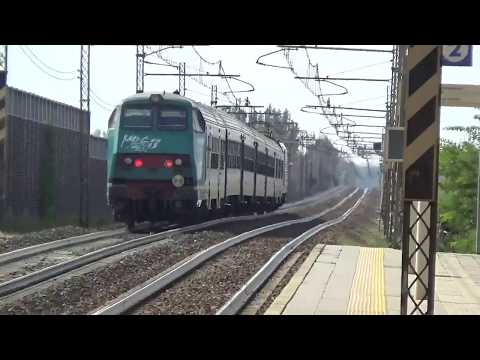 Transiti presso la Stazione FS di  Anzola Emilia In HD  -  Bologna (BO)