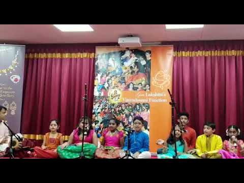Gurulakshmi's vijayadashami function 2018- Little musicians 2