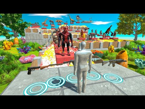 🔥FPS EXTREME PARKOUR FLOOR IS LAVA - Animal Revolt Battle Simulator
