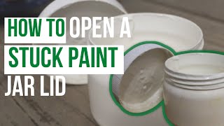 Is Your Paint Jar Lid Stuck? Try This Easy Method  Quick paint hack