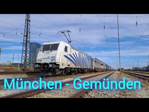 Führerstandsmitfahrt von München Ost Rbf nach Gemünden am Main, mit dem Güterzug durch Bayern