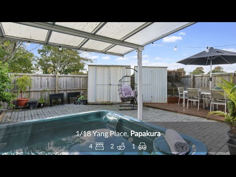 1/18 Yang Place, Papakura, Papakura, 4 Bedrooms, 2 Bathrooms, House