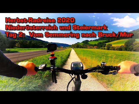 Niederösterreich und Steiermark: eine Radreise im Herbst, Tag 2: Semmering - Bruck/Mur 68 KM, 209 HM