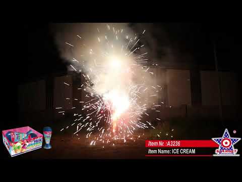 NEW FOR 2021 - A3236 ICE CREAM - Starget Brand from Pyromooi Fireworks Ltd   #FIREWORKS #PYRO