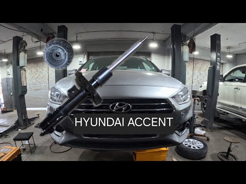 front shock absorber and strut mount replacement ... hyundai accent 2018-2023 (torque specs)