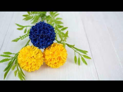DIY Billy Button Balls. How to make Billy Button paper flowers