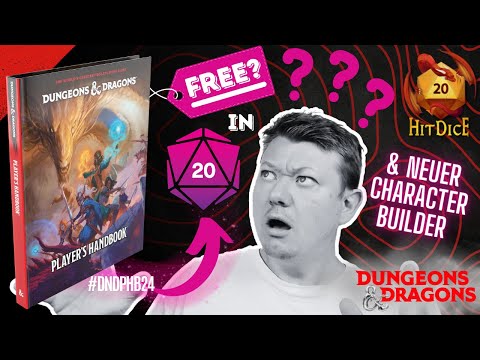 "Ist D&D 2024 kostenlos in Roll20?" & "Wie gut ist der neuer Charakter Builder?" #dndphb24 #dnd